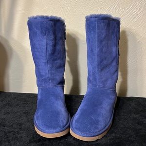 UGG W Allegra bow Periwinkle long boots size 11
